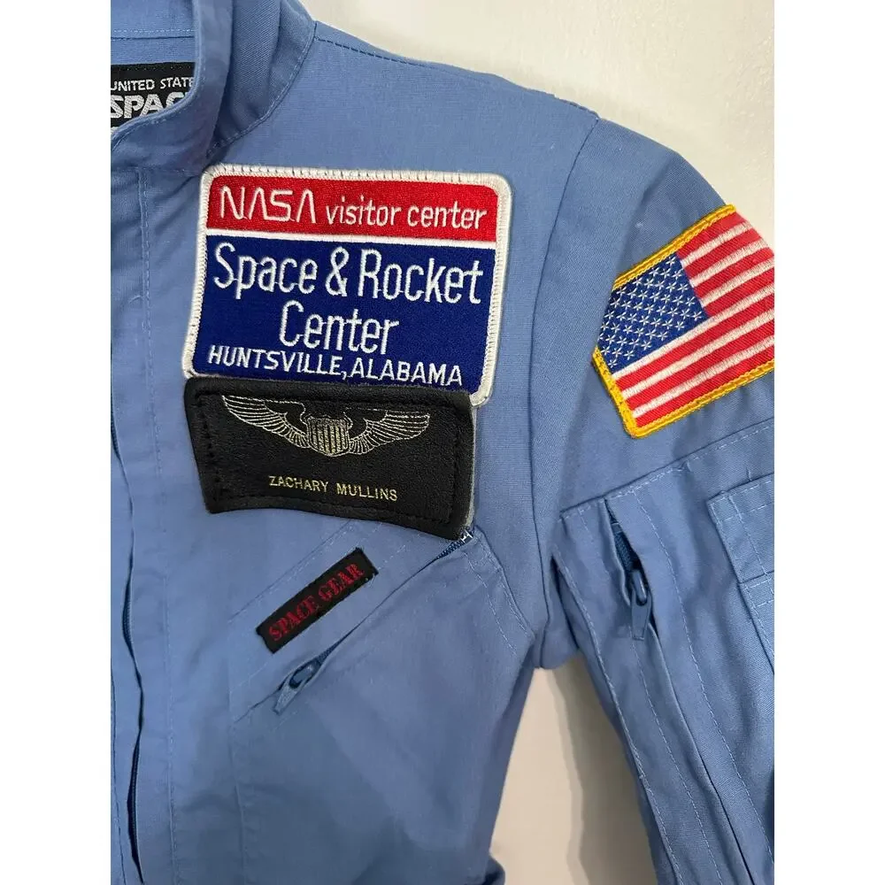 Vintage NASA Space Camp Flight Suit Youth 12 Huntsville Alabama Shuttle Jumpsuit
